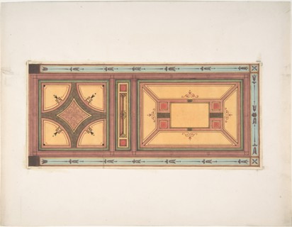 Pompeiian Design for Paneling, second half 19th century.