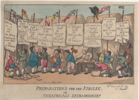 Preparations for the Jubilee or Theatricals Extraordinary, October 24, 1809.