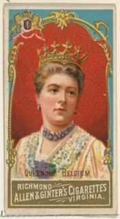 Queen of Belgium, from World's Sovereigns series (N34) for Allen & Ginter Cigarettes, 1889.