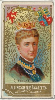 Queen of Denmark, from World's Sovereigns series (N34) for Allen & Ginter Cigarettes, 1889.