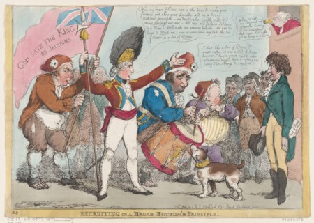 Recruiting on a Broab [sic] Bottom'd Principle , May 1806.