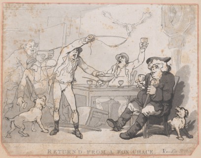Return'd from a Fox Chace [sic], 1787.
