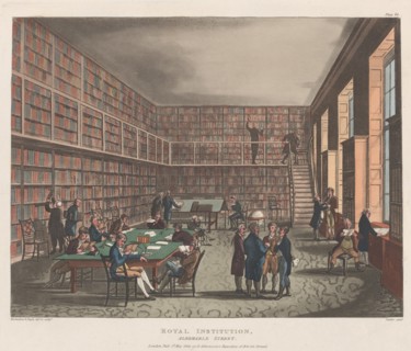 Royal Institution, Albemarle Street, May 1, 1809.