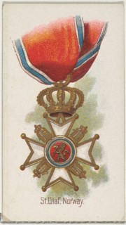 St. Olaf, Norway, from the World's Decorations series (N30) for Allen & Ginter Cigarettes, 1890.