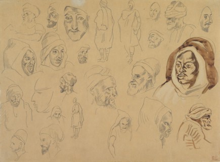 Studies of Arab Heads and Figures, after 1832.