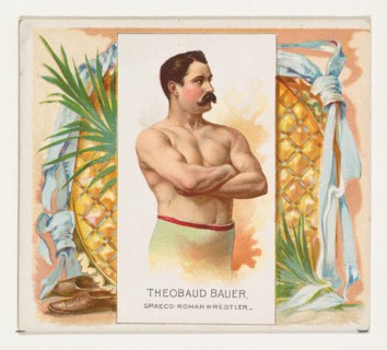 Theobaud Bauer, Graeco-Roman Wrestler, from World's Champions, Second Series (N43) for Allen & Ginter Cigarettes, 1888.