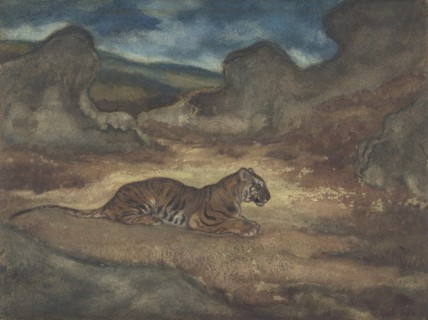 Tiger in Landscape, 1810-75.