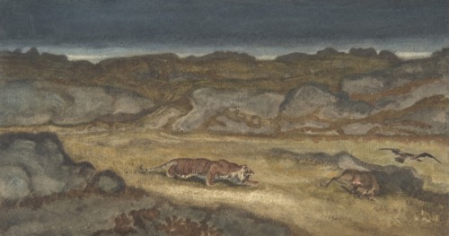 Tiger Stalking Prey, .