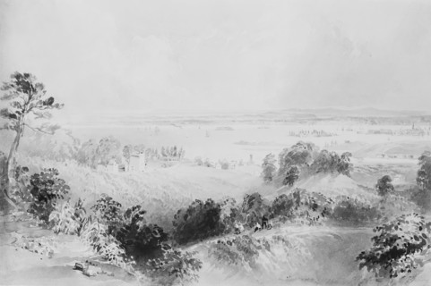 View of the Bay and Harbor of New York, from Gowanus Heights, Brooklyn, ca. 1841 or 1852.