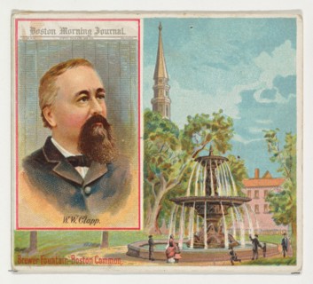 W.W. Clapp, Boston Morning Journal, Philadelphia Public Ledger, from the American Editors series (N35) for Allen & Ginter Cigarettes, 1887.