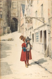 Wandering Minstrel; Old Nuremberg, 1843-84.