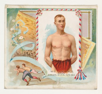 William Cummings, Runner, from World's Champions, Second Series (N43) for Allen & Ginter Cigarettes, 1888.