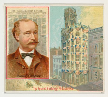 William M. Singerly, The Philadelphia Record, from the American Editors series (N35) for Allen & Ginter Cigarettes, 1887.
