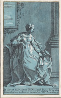 Woman Seated in Room (Melancholy), 1726.