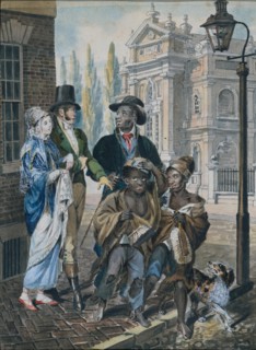 Worldly Folk Questioning Chimney Sweeps and Their Master before Christ Church, Philadelphia, 1811-ca. 1813.