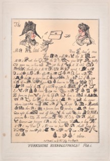 Yorkshire Hieroglyphics, Plate 1, March 8, 1809.