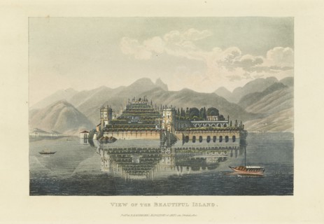 View of the Beautiful Island (Isola Bella, Lago Maggiore), before 1820.