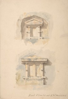 Rock Tombs at Telmissus, 19th century.