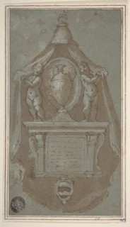 Design for a Wall Tomb, 1590-1610.