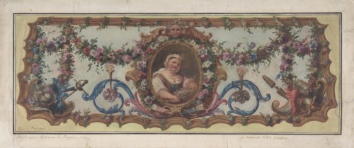 Design for a Tapestry Seat of a Sofa, 1721.