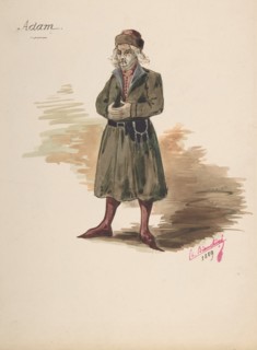 Costume Design for "Adam", 1889.