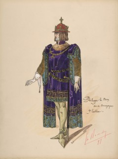 Philip the Good, Duke of Burgundy; costume design for Jeanne d'Arc by the Paris Opera, 1897.