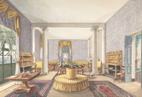 Design for interior, ca. 1830.