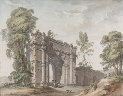 Design for a Triumphal Arch for the Gardens at Chateau d'Enghien, Belgium, 1782.