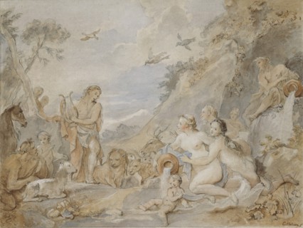 Orpheus Charming the Nymphs, Dryads, and Animals, 1757.
