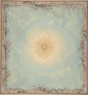 Designs for Ceilings with Central Sunburst, 19th century.