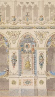 Interior Elevation, Reims Cathedral, n.d..