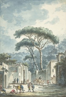 Road Leading to the Grotto of Posillipo, 18th century.