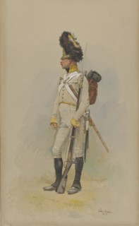 A Standing Grenadier of the Municipal Guard, 1891.