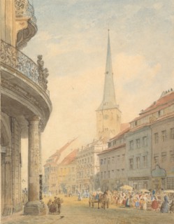View of Berlin with the Ephraim Palais at Left, 1847.