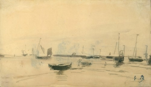 Marine Scene (recto), 1870-85.