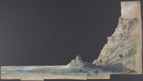Design for a Stage Set at the Opéra, Paris, 1830-90.