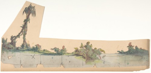 Design for a Stage Set at the Opéra, Paris, 1828-90.
