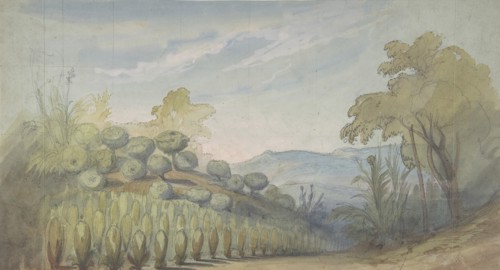 Design for a Stage Set at the Opéra, Paris, 1830-90.
