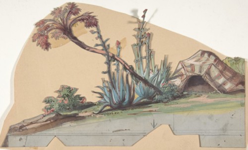 Design for a Stage Set at the Opéra, Paris, 1830-90.