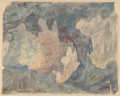 Design for a Stage Set at the Opéra, Paris, 1830-90.