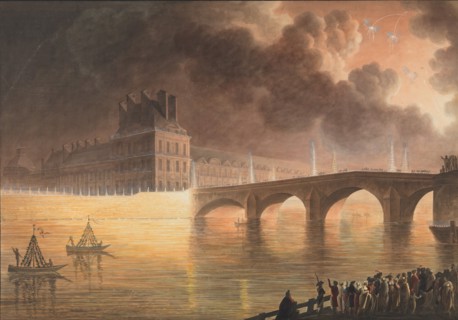 Fête pour la Paix Générale donnée à Paris le 18 Brumaire. Pont Royal, 1801-2.