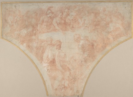 Apple of Discord Thrown by Eris at the Marriage of Peleus and Thetis: Study for Fresco in the Hall of Henri II at Fountainebleau, 1504-70.
