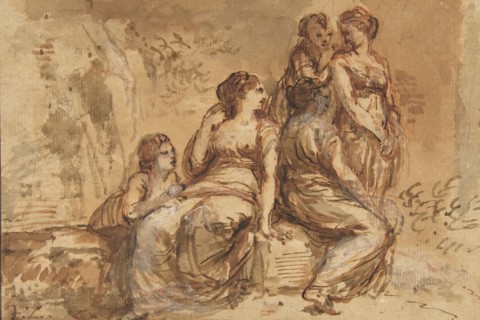 Five Young Women in a Landscape, 1702-88.