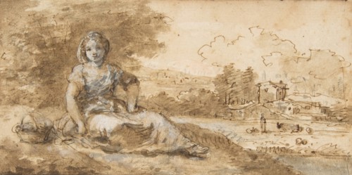 Seated Girl in a Landscape, 1702-88.