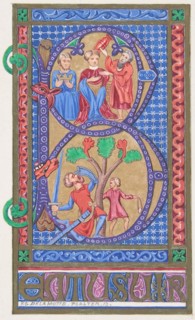 Illuminated Initial "B", 1830-62.