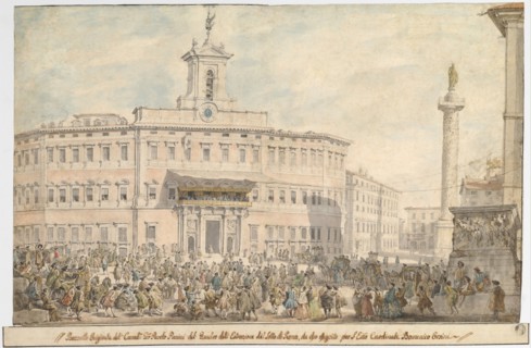 The Lottery in Piazza di Montecitorio, 1743-1744.
