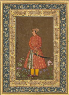 Portrait of Rup Singh, Folio from the Shah Jahan Album, verso: ca. 1615-20; recto: ca. 1500.