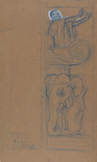 Preliminary Design for the Playbill to "Le Chariot de Terre Cuite", 1894.