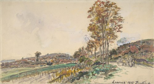 Road near La Côte-Saint-André, 1885.