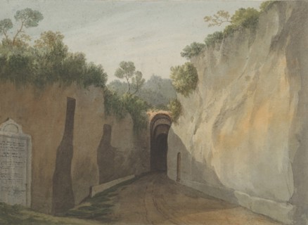 Entrance to the Grotto of Posillipo, Naples, 1778-79.